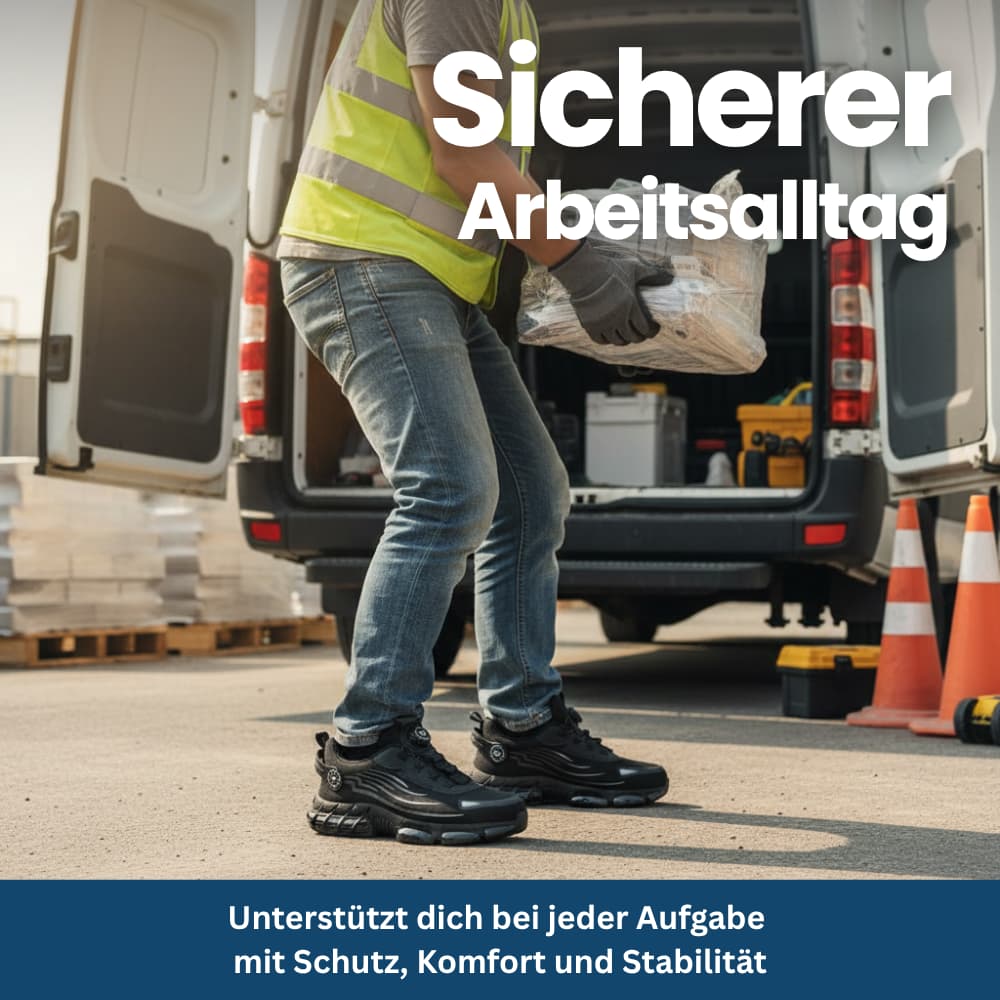 Safety Sneakers with Steel Toe & Dial Closure