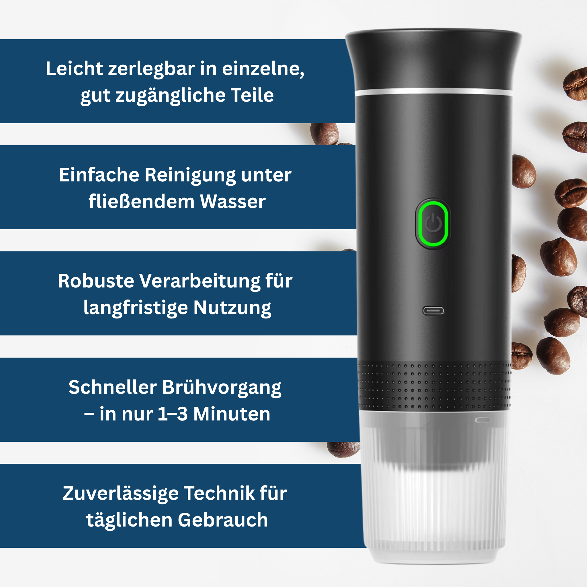 CoffeeGo Pro – Portable Coffee Maker