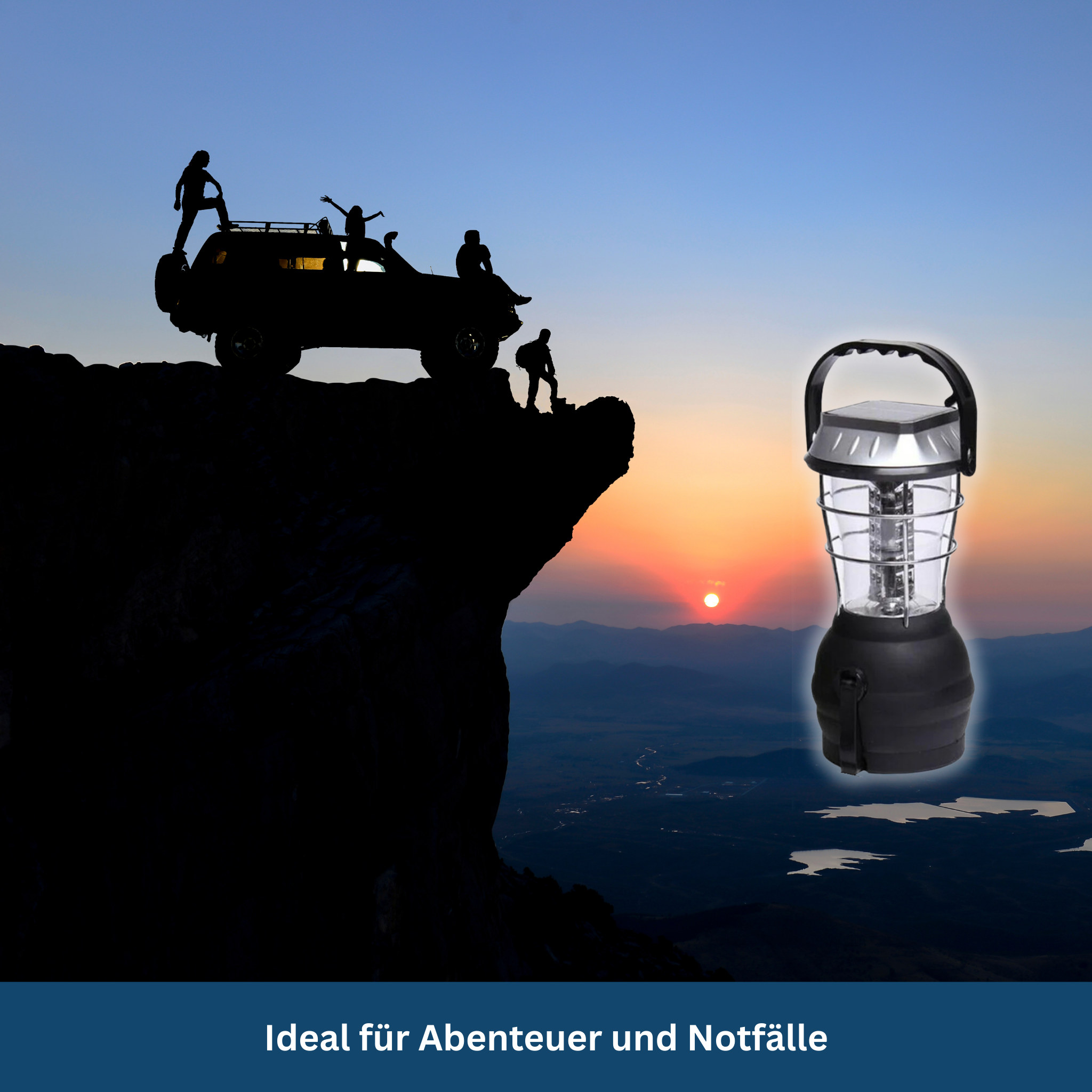 Solar-Powered Emergency & Camping Lantern