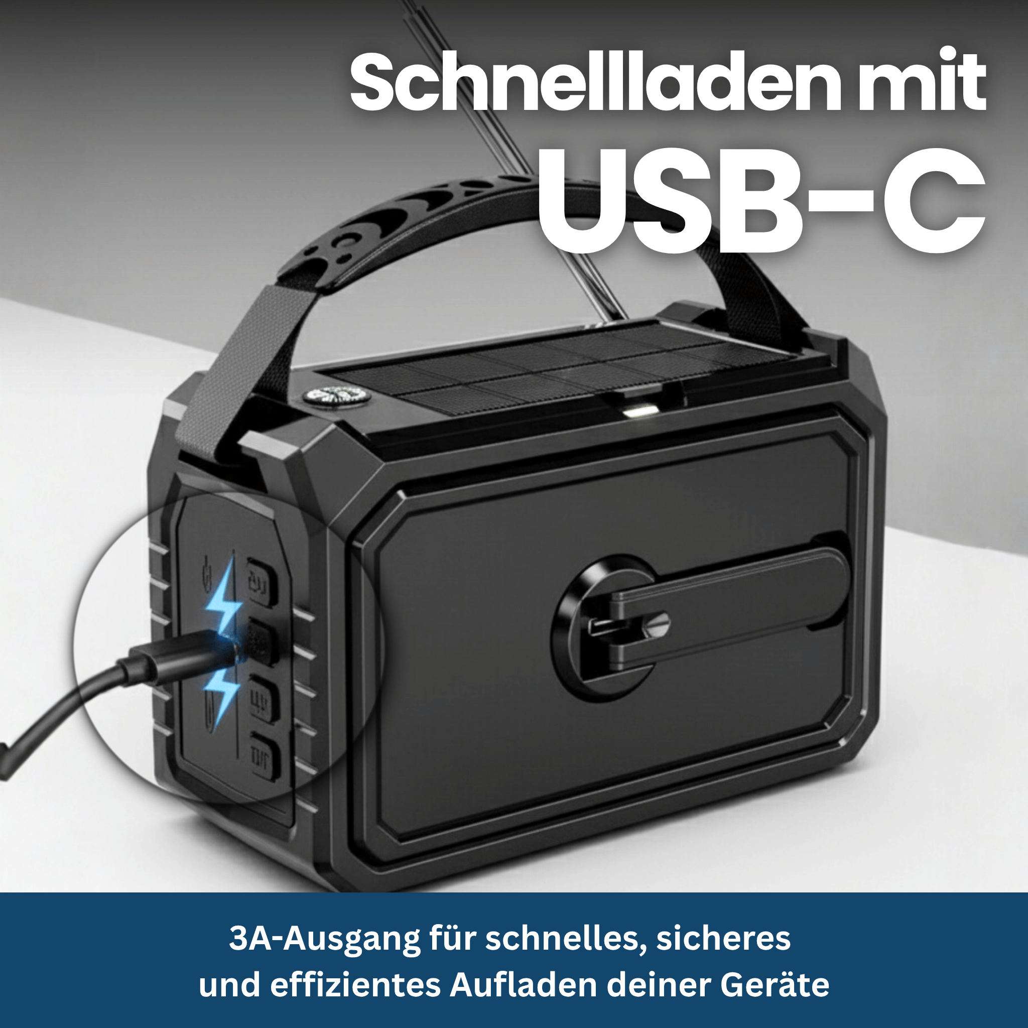 Survivor Max – Multi-Function Radio with Solar, SOS & Power Bank