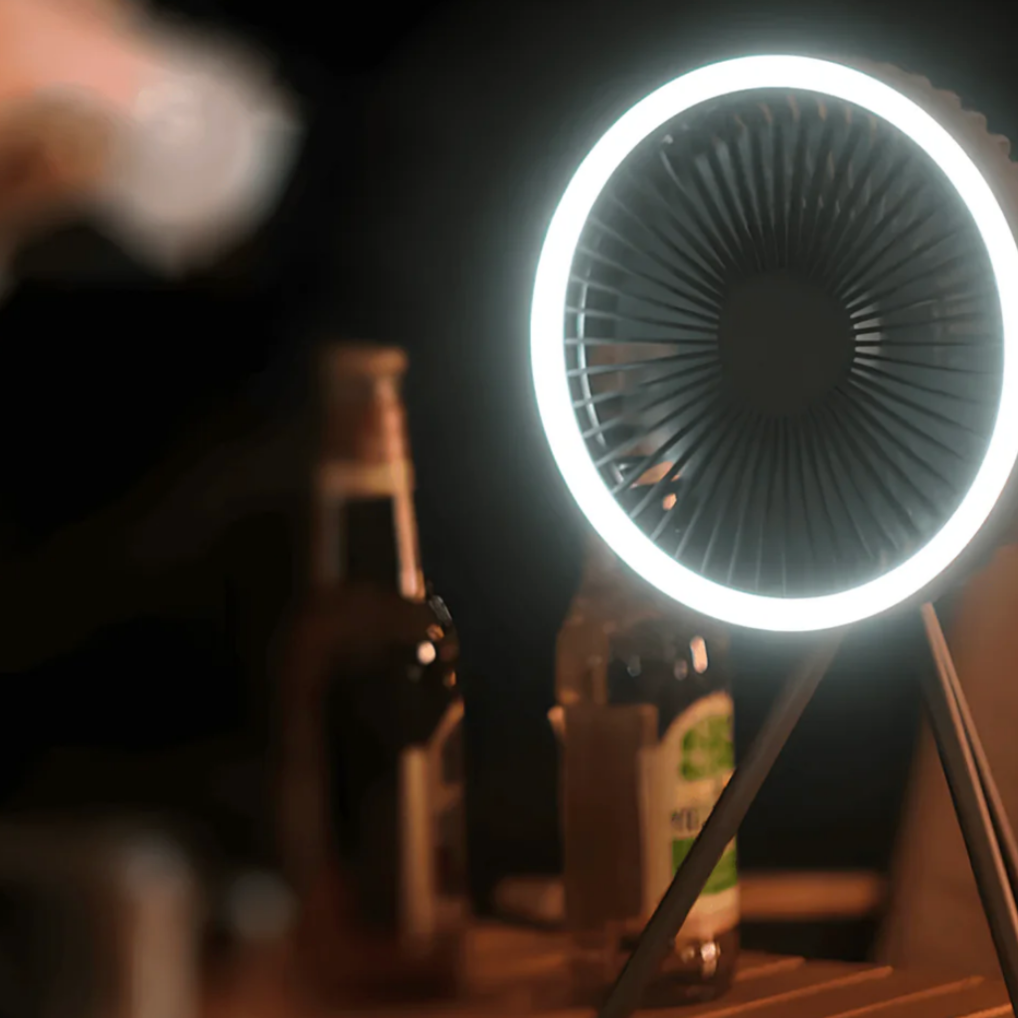 AirBreeze Camping Fan with LED Light