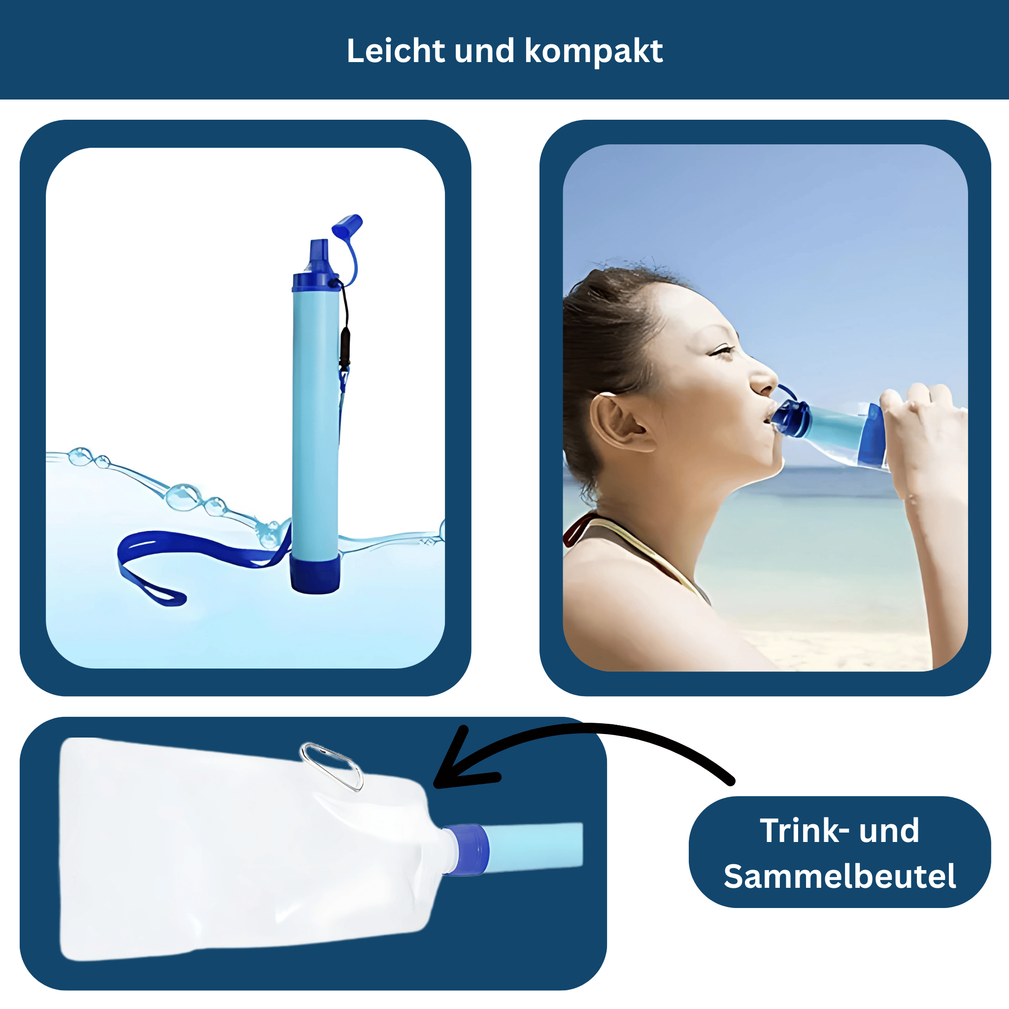 PureStream Set – Compact Survival Water Filter