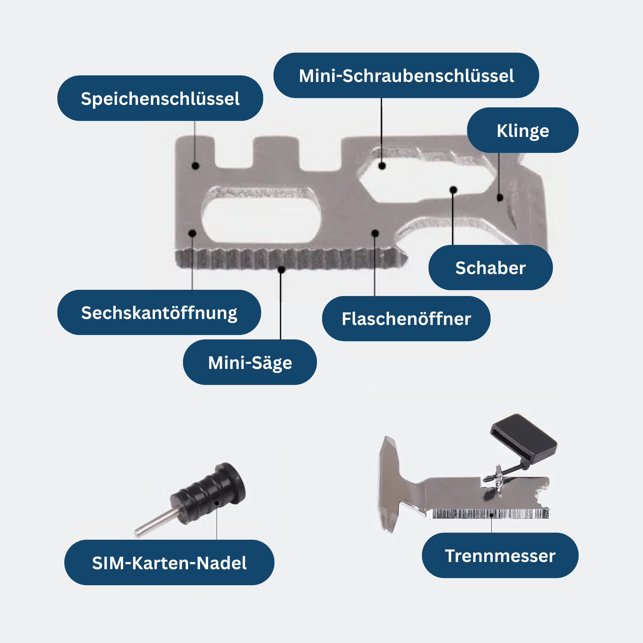Survival Paracord Bracelet – With LED & Compass