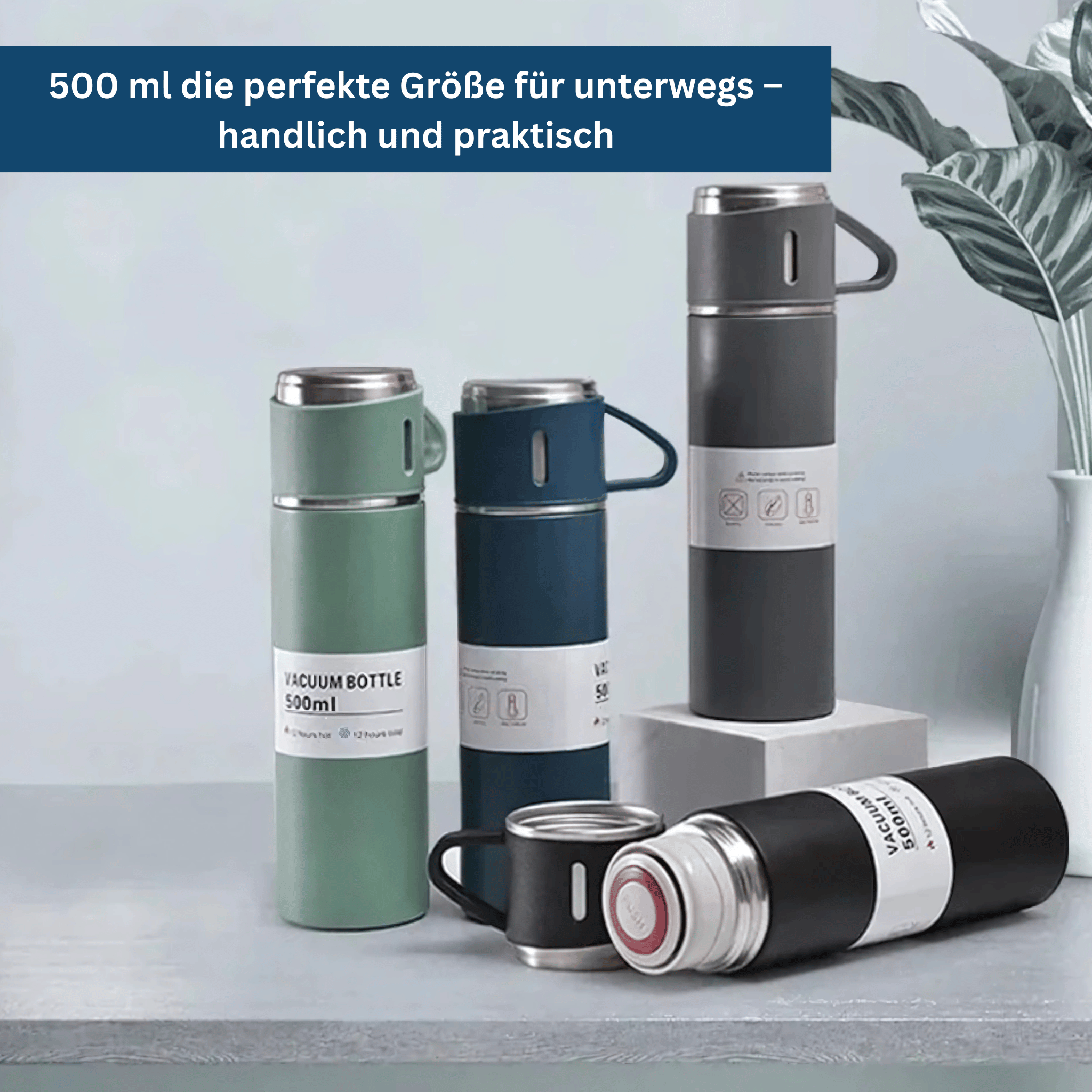 Stainless Steel Thermos Bottle – Vacuum Insulated & Durable