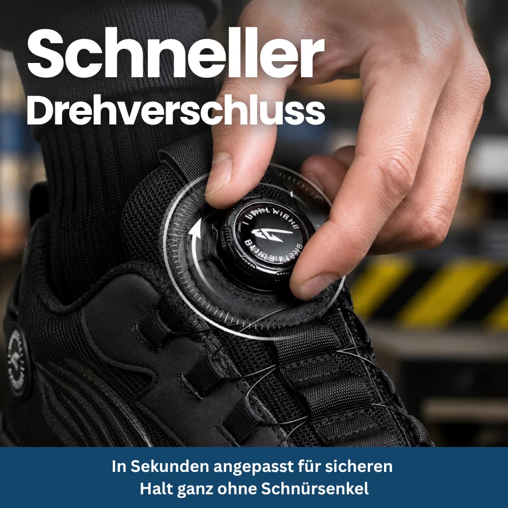 Safety Sneakers with Steel Toe & Dial Closure