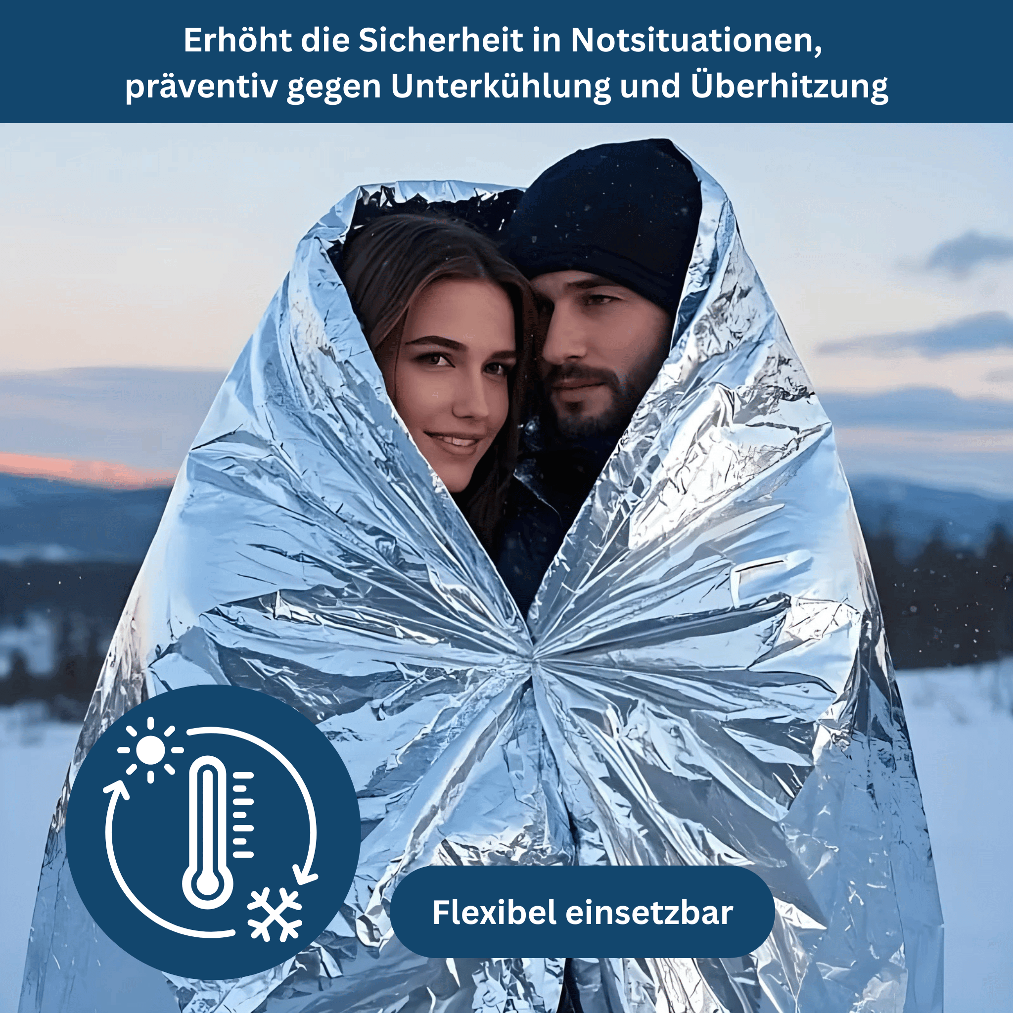 EmergencyShield – Waterproof Insulating Blanket