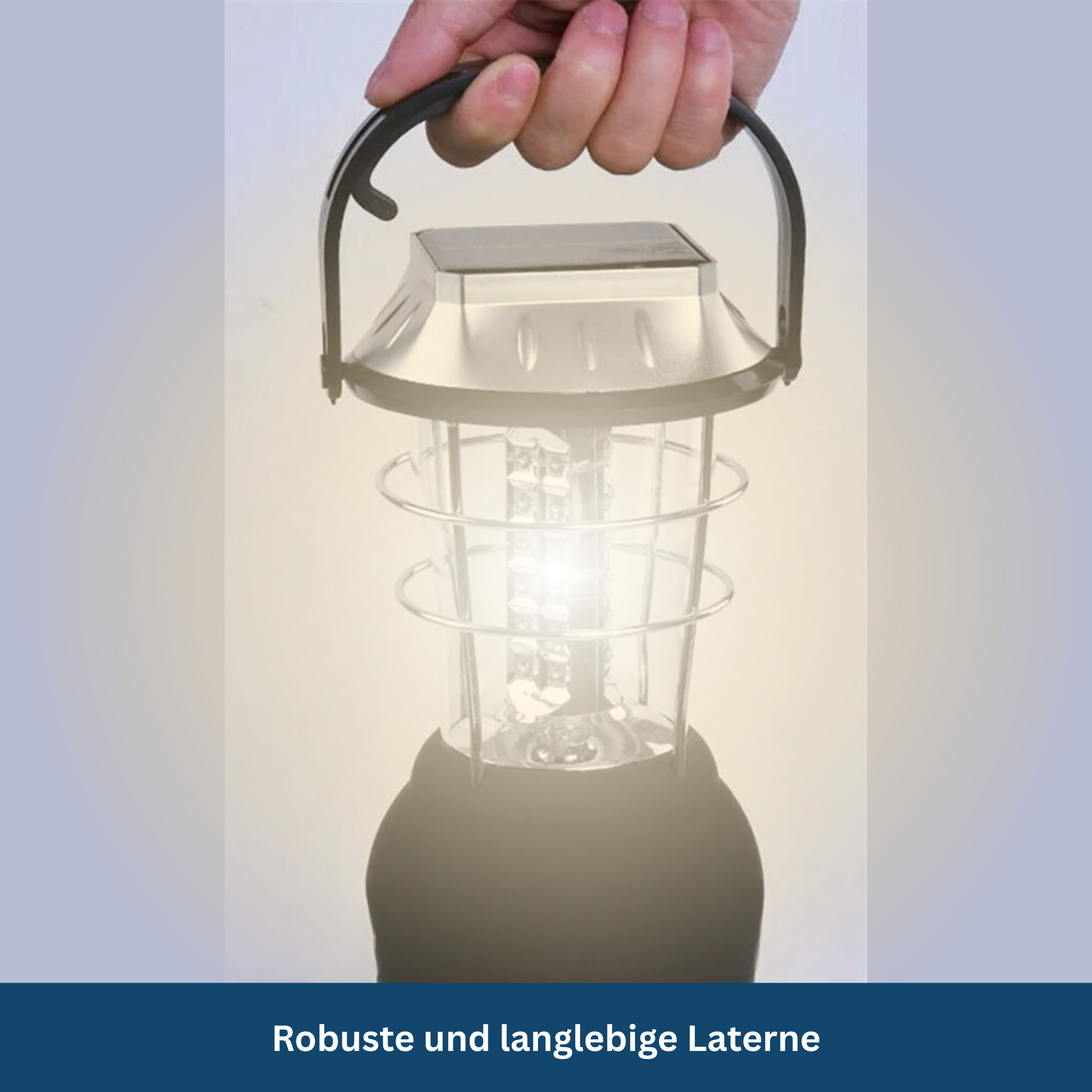 Solar-Powered Emergency & Camping Lantern