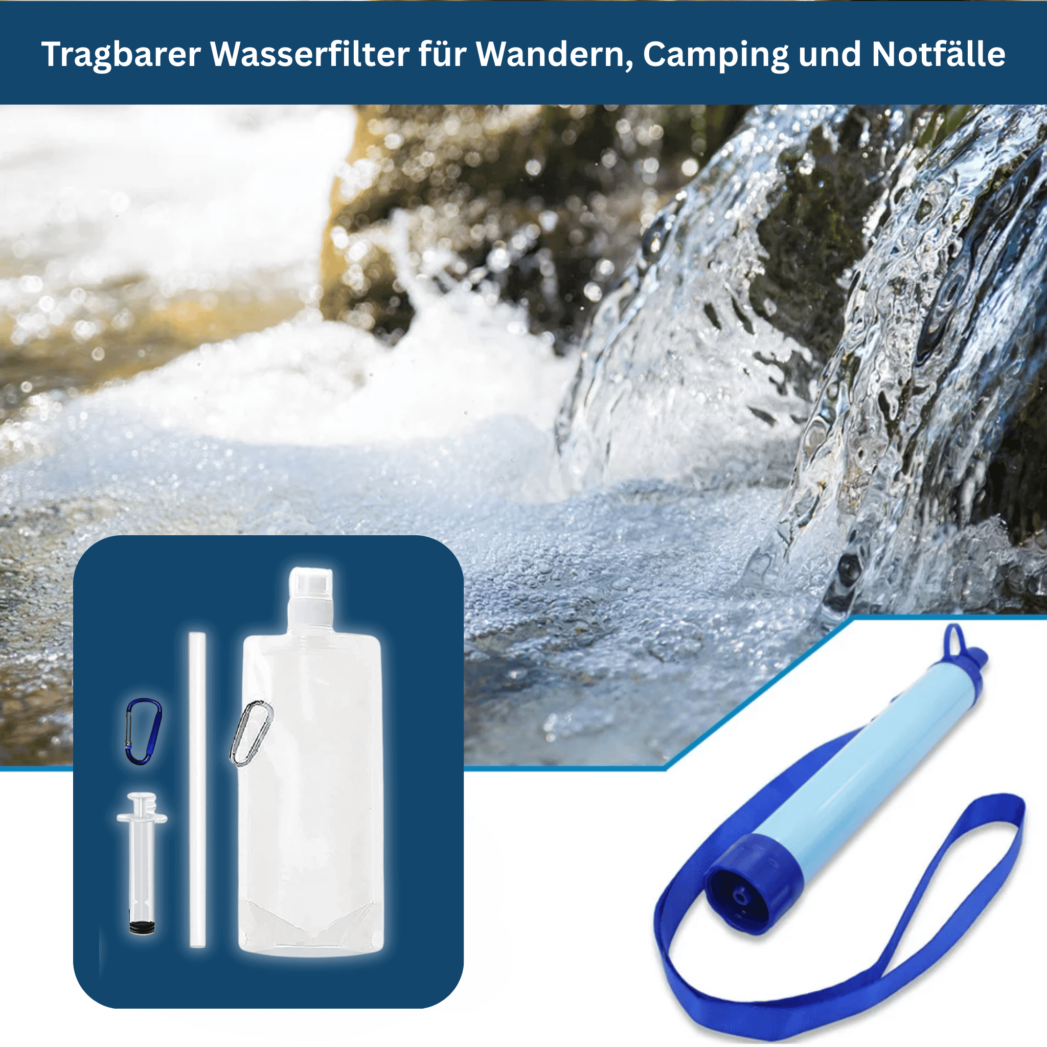 PureStream Set – Compact Survival Water Filter