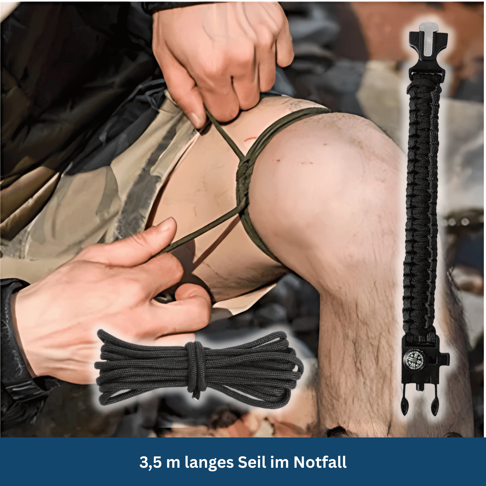 Rescue Paracord Bracelet – Reliable for Adventures and Emergencies