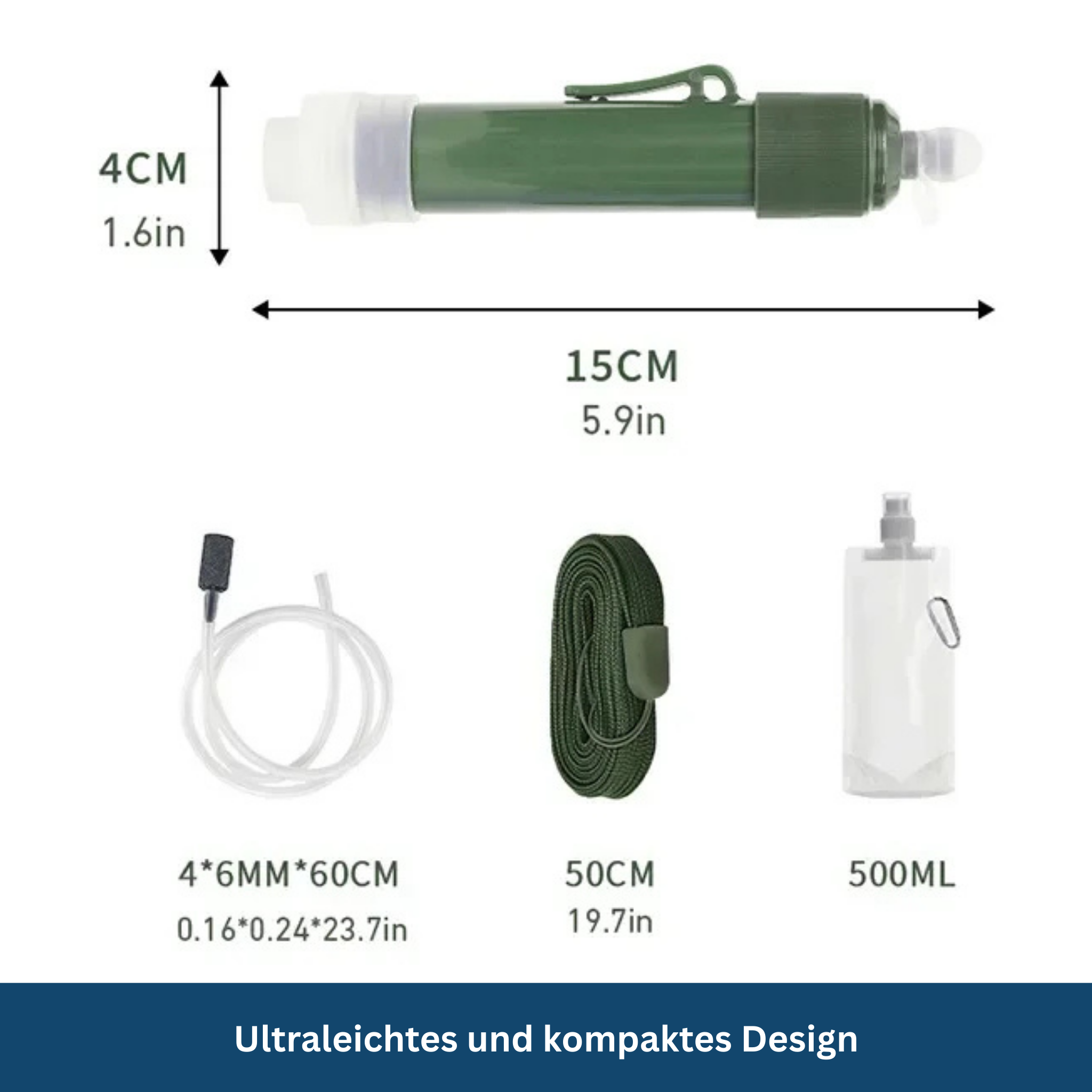 SurviStraw – Compact Outdoor Water Filter