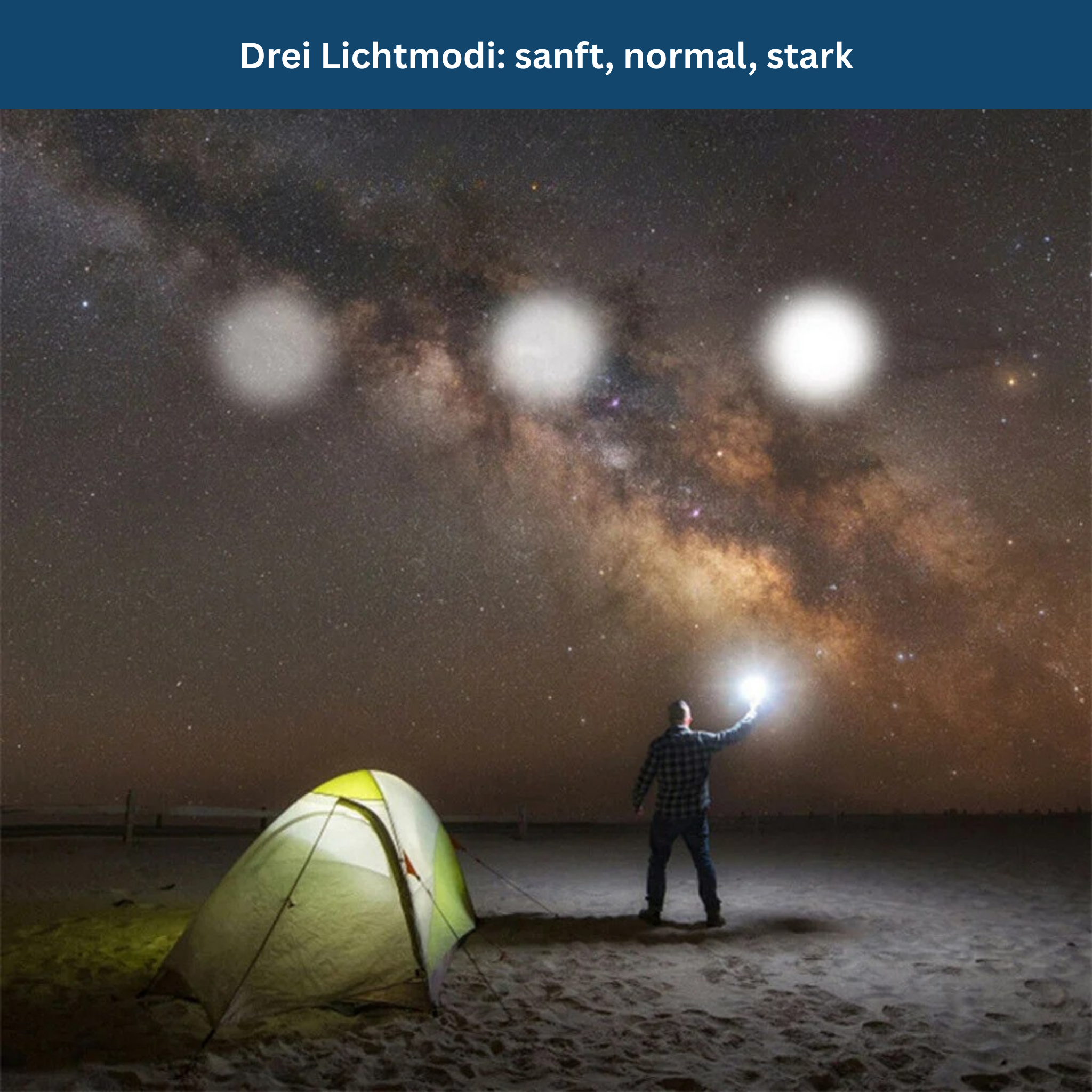 Solar-Powered Emergency & Camping Lantern