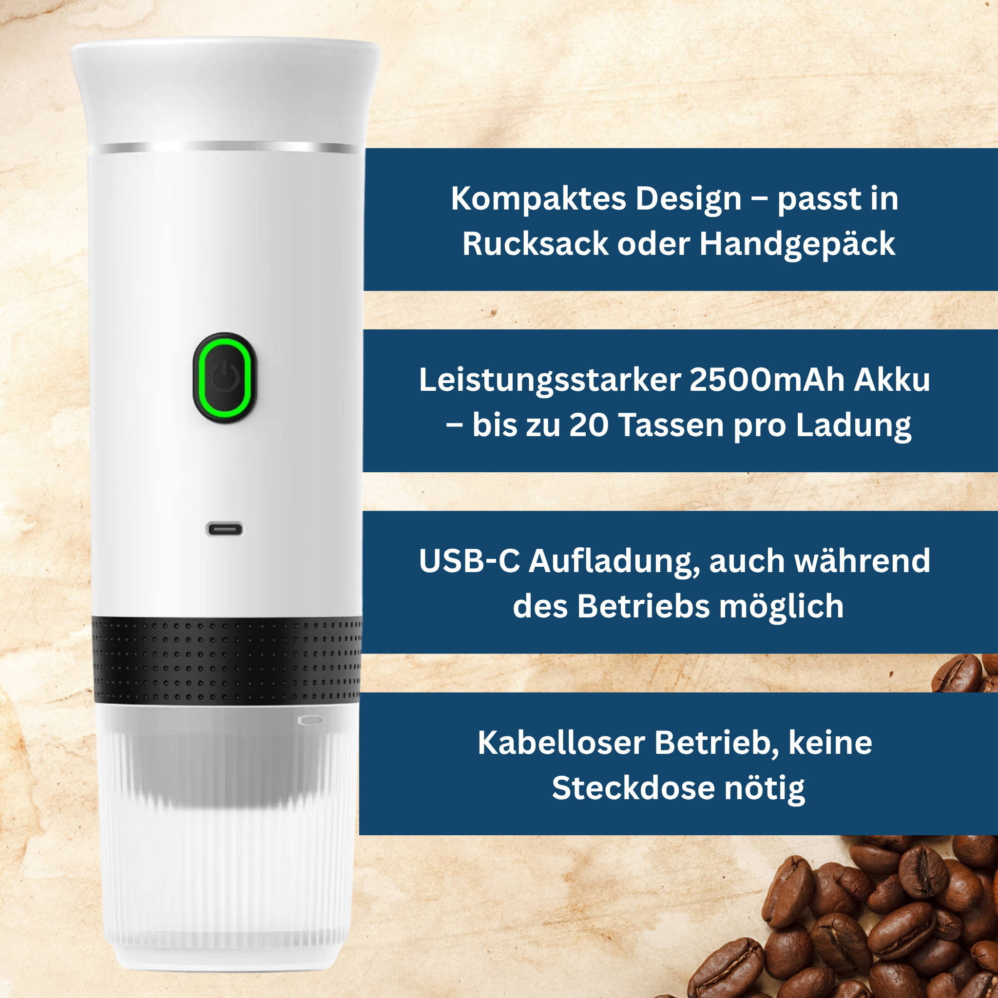 CoffeeGo Pro – Portable Coffee Maker