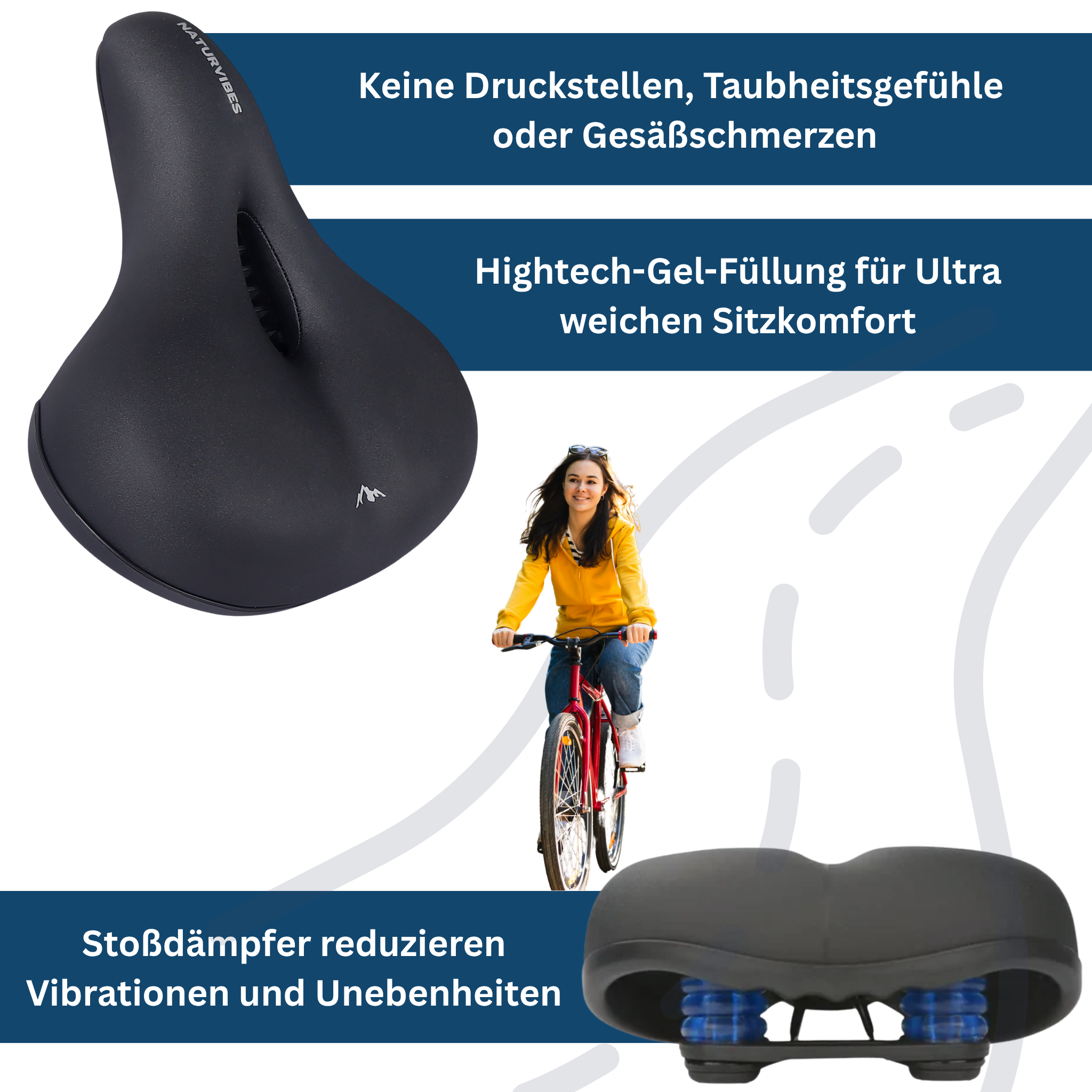 Comfort Bike Saddle