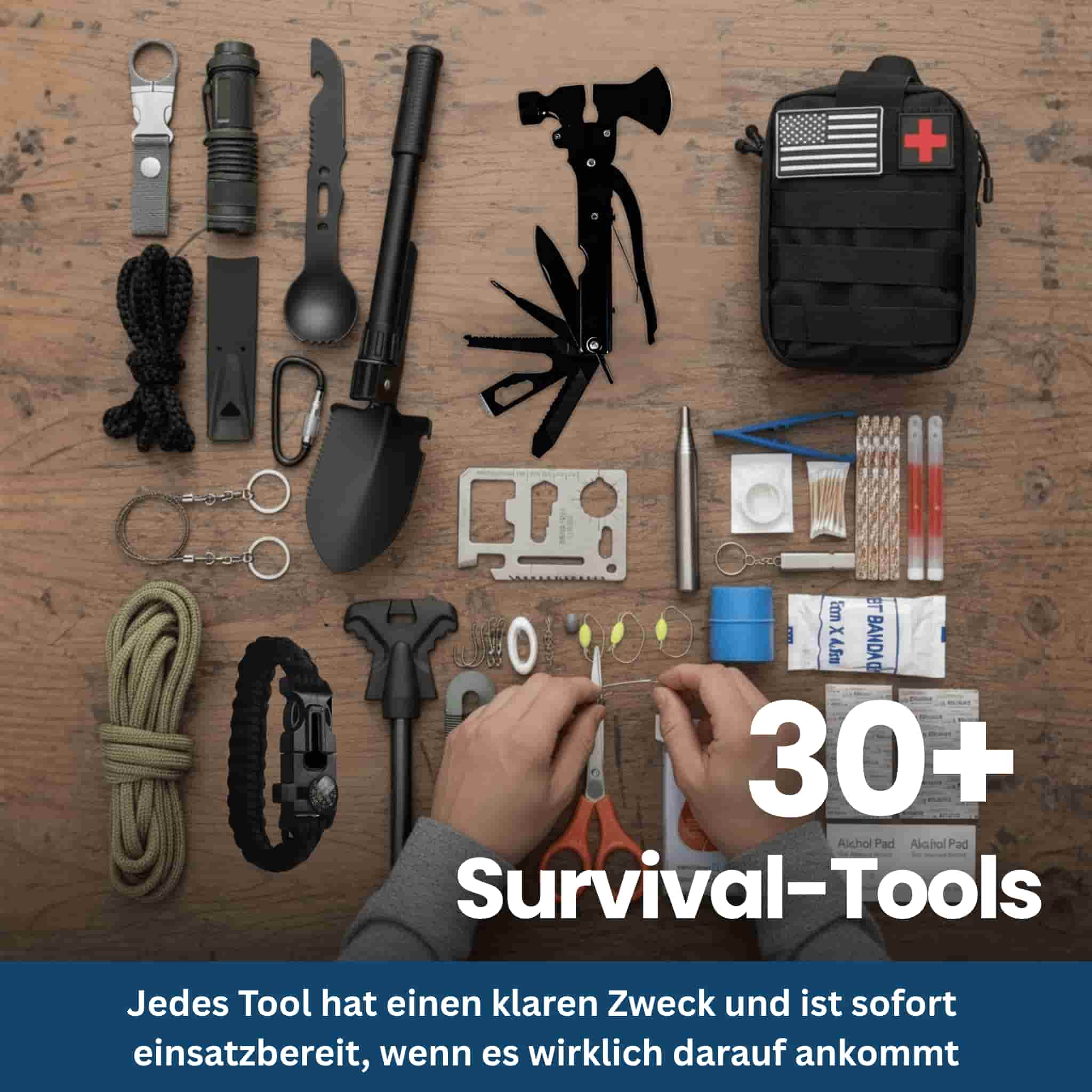 Tactical Emergency Backpack – 30+ Survival Tools in One Compact Kit