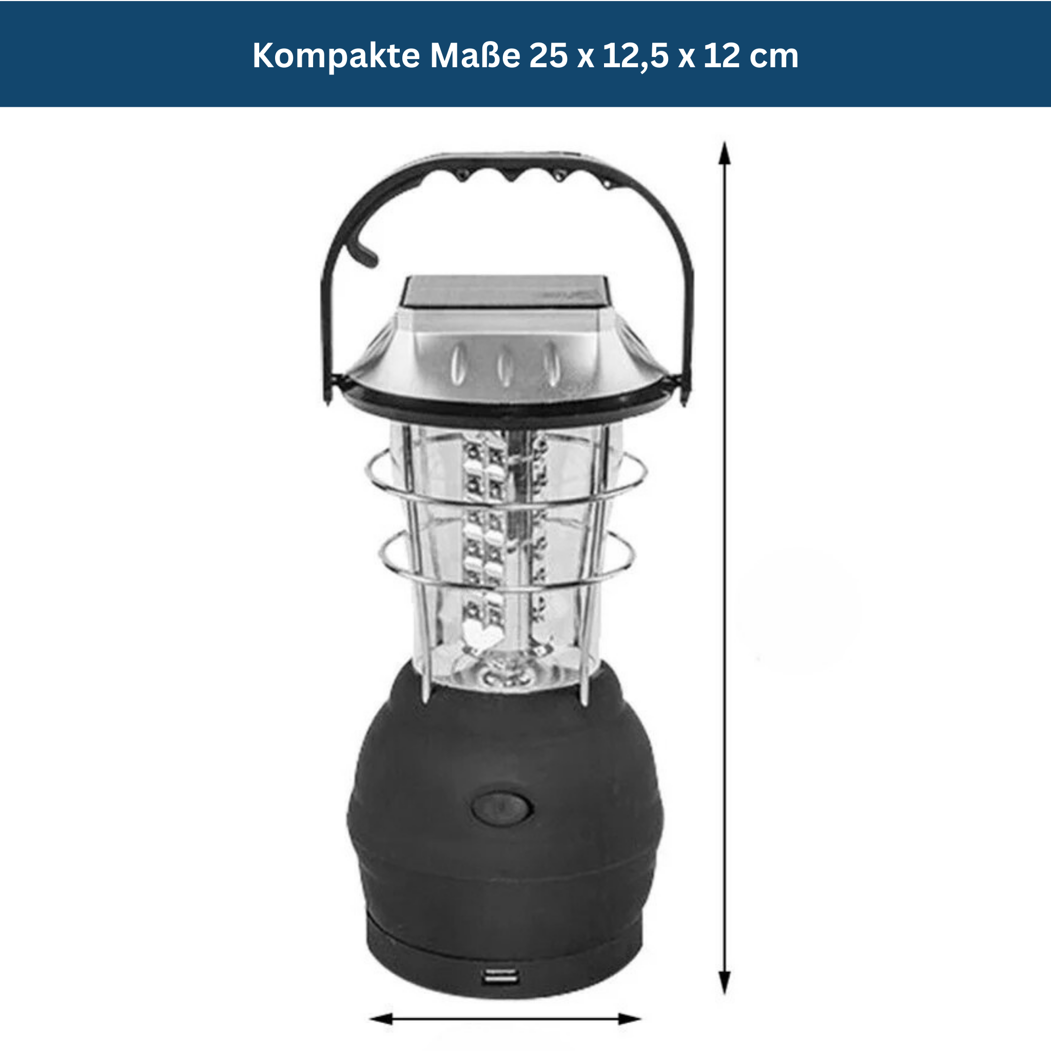 Solar-Powered Emergency & Camping Lantern