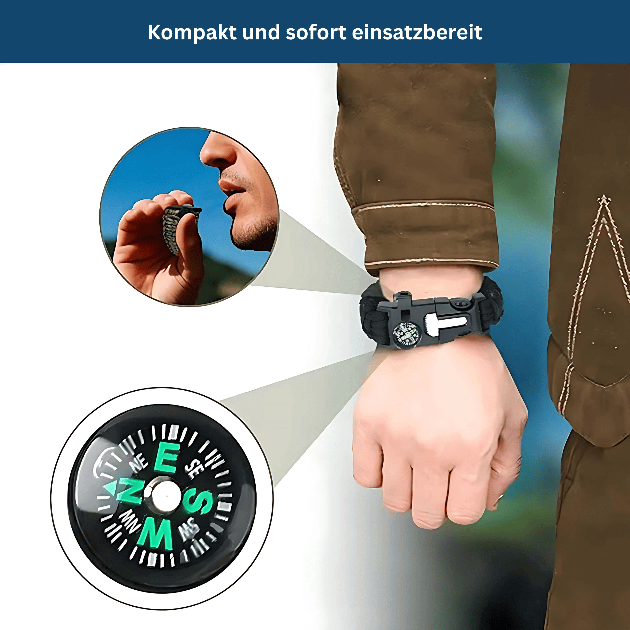 Rescue Paracord Bracelet – Reliable for Adventures and Emergencies