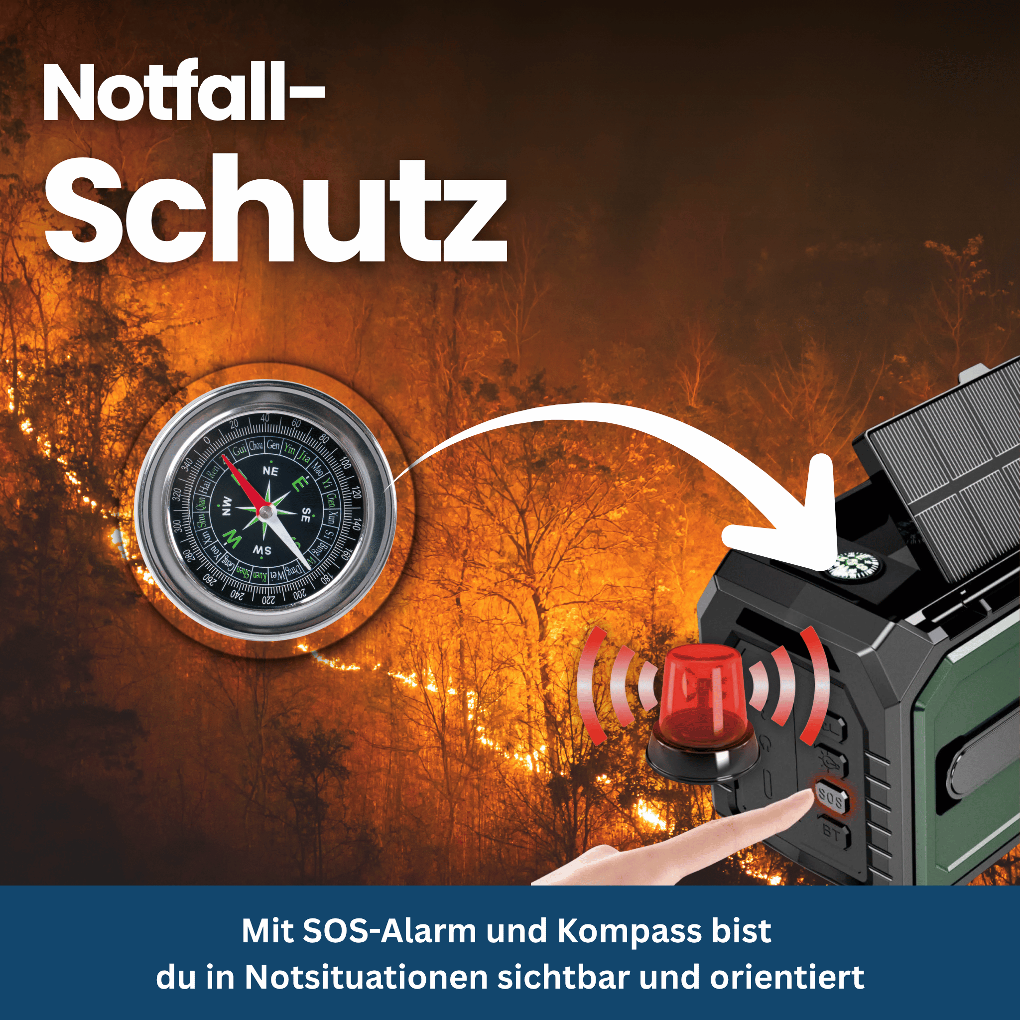 Survivor Max – Multi-Function Radio with Solar, SOS & Power Bank