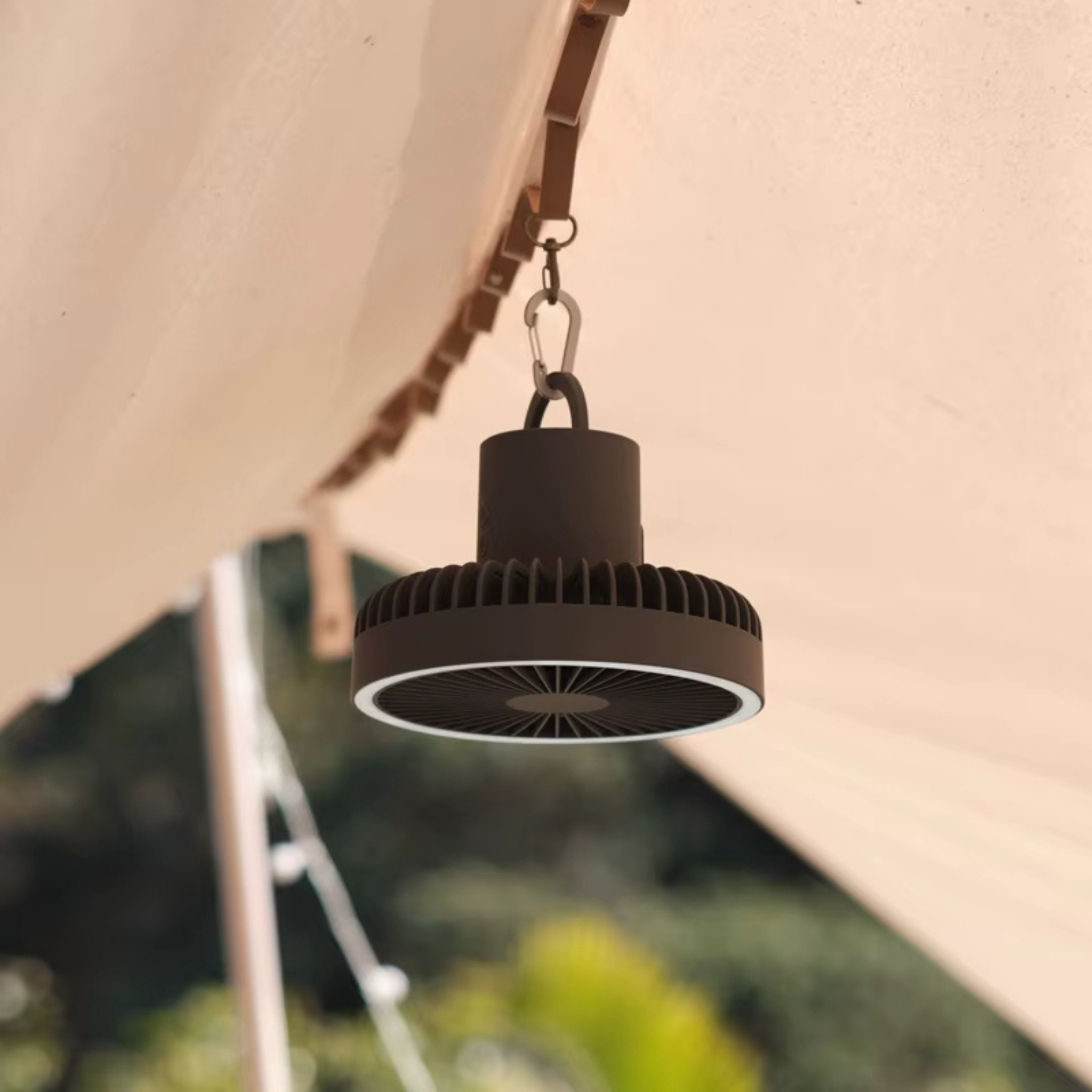 AirBreeze Camping Fan with LED Light