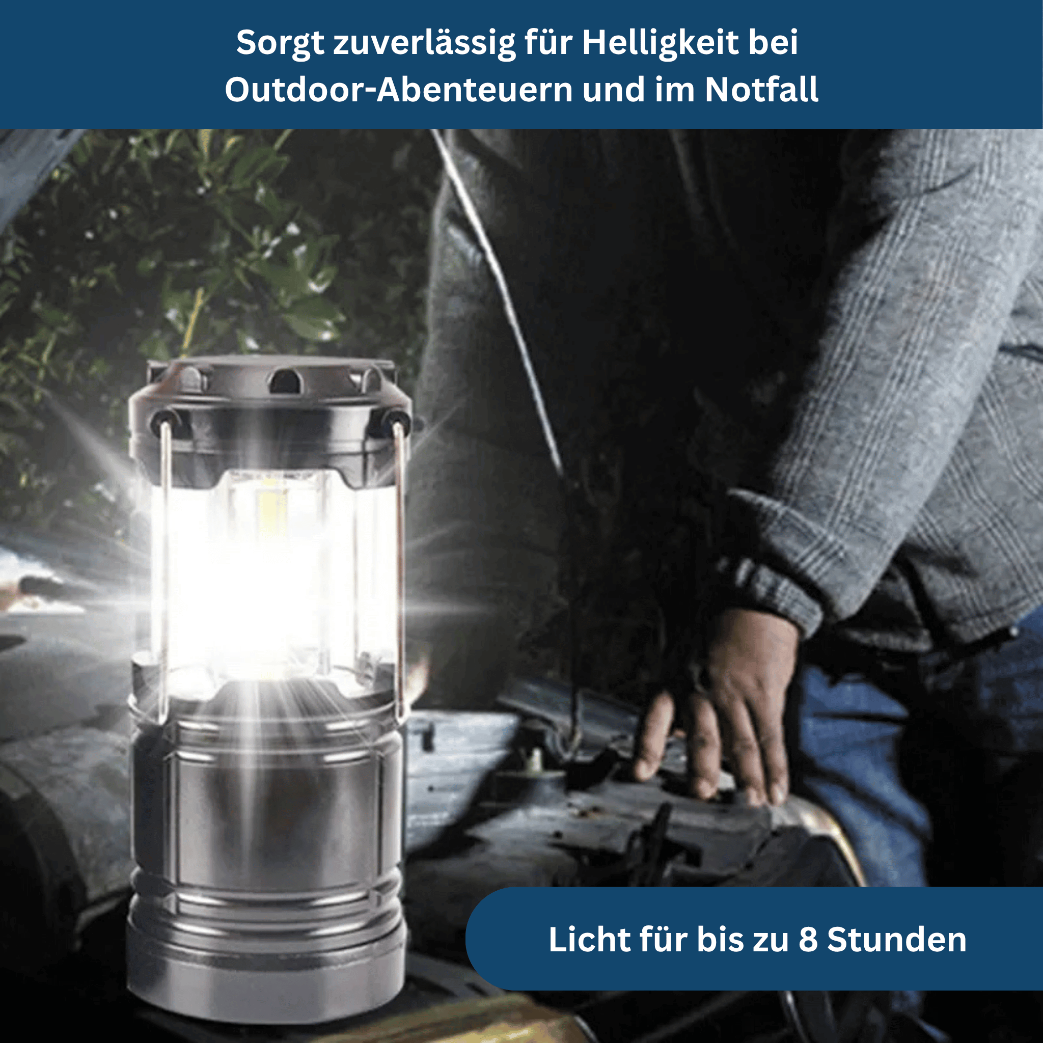 Compact LED Camping Lantern – Bright & Portable for the Outdoors