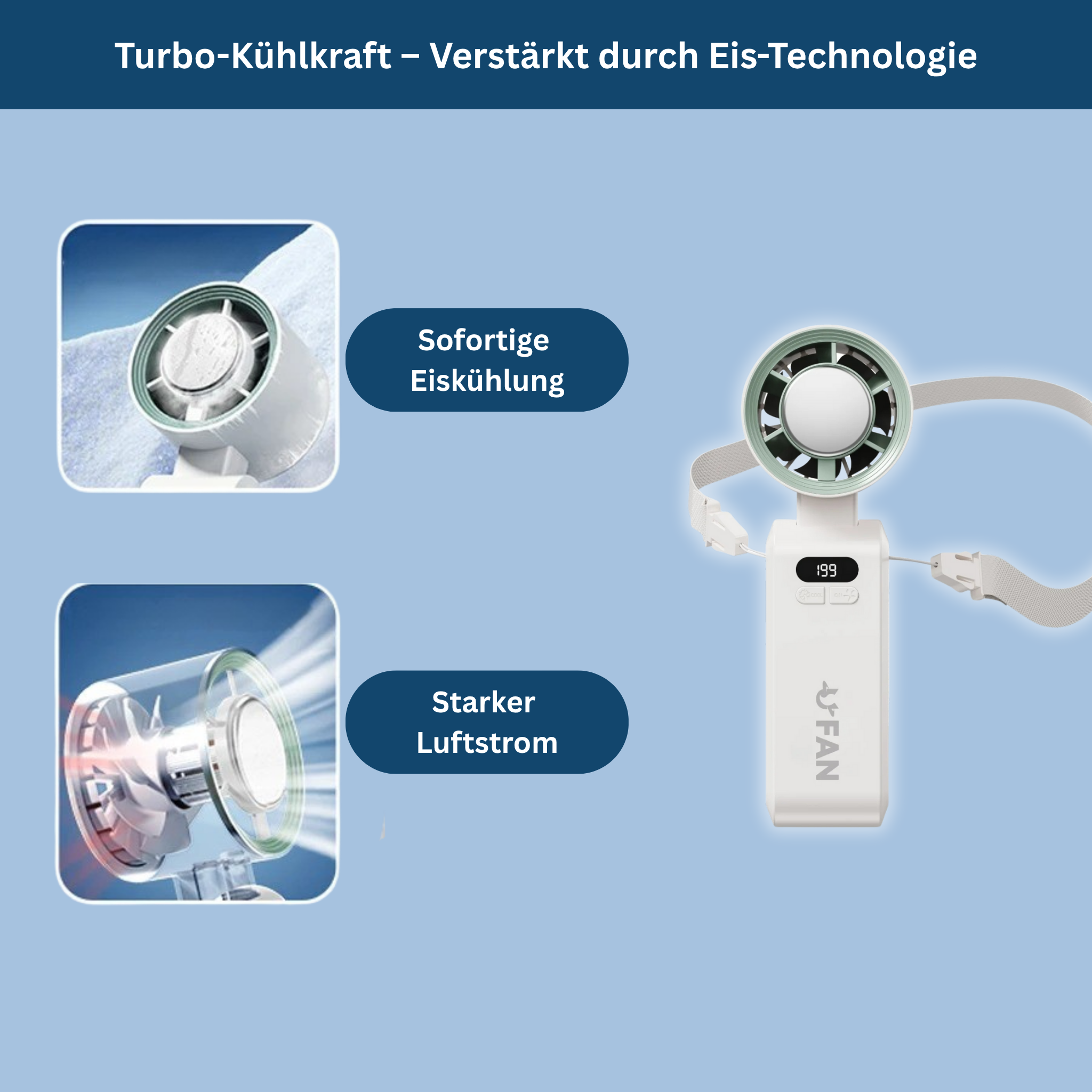 Breezy – The Portable Handheld Fan for On-the-Go