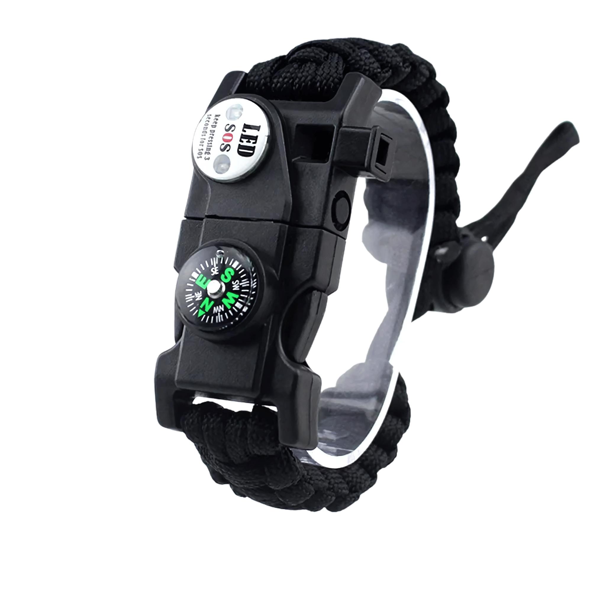 Survival Paracord Bracelet – With LED & Compass